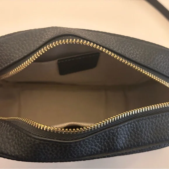 Black Textured Leather Bag - Picture 5 of 6